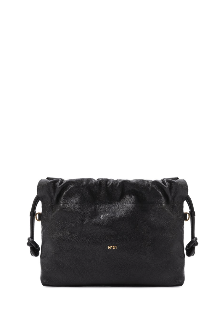 N21 Сумка EVA на кулиске из премиальной телячьей кожи черного оттенка