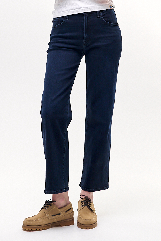 MOTHER Джинсы прямого кроя Rambler из велюрового денима superior