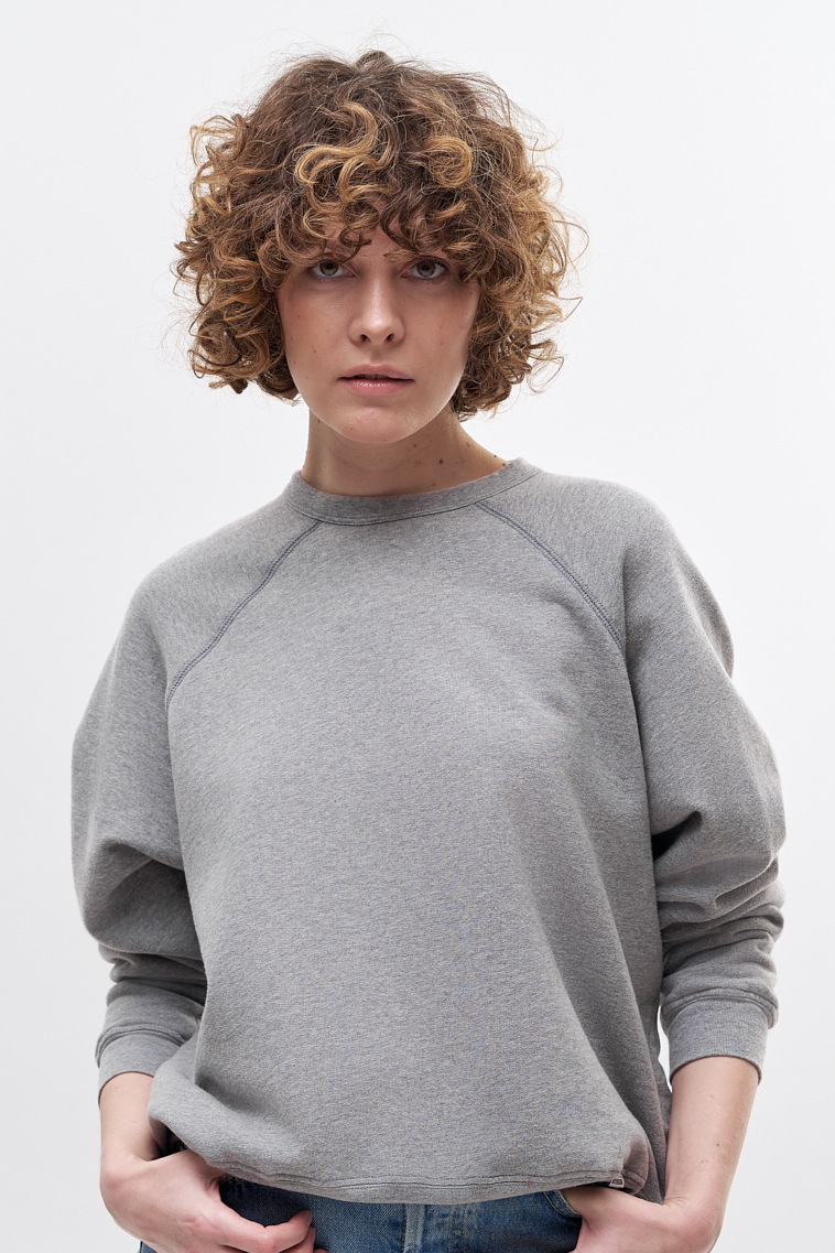 MOTHER Свитшот The Biggie Concert с рукавом реглан из премиального мягкого футера