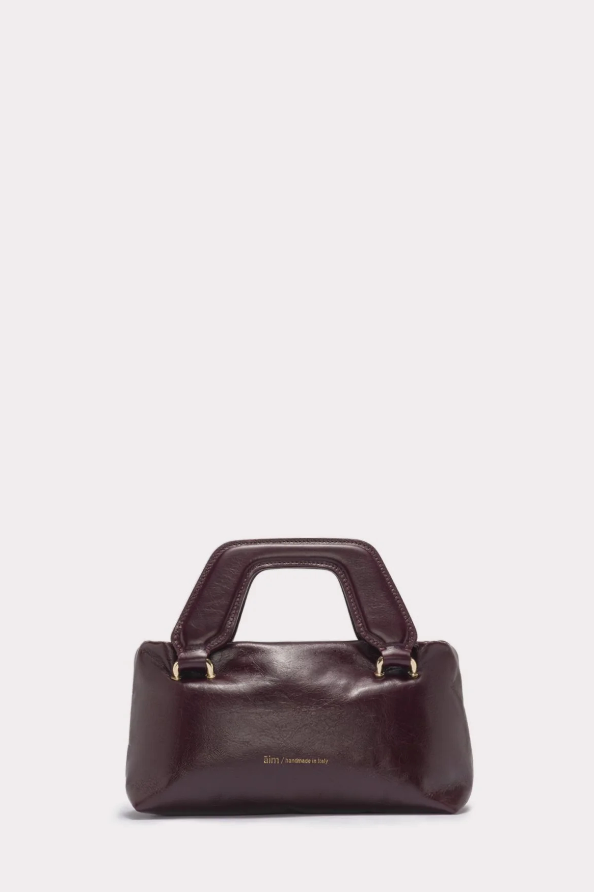 Āim Сумка ALICE nano из премиальной кожи фактуры crinkle оттенка мерло