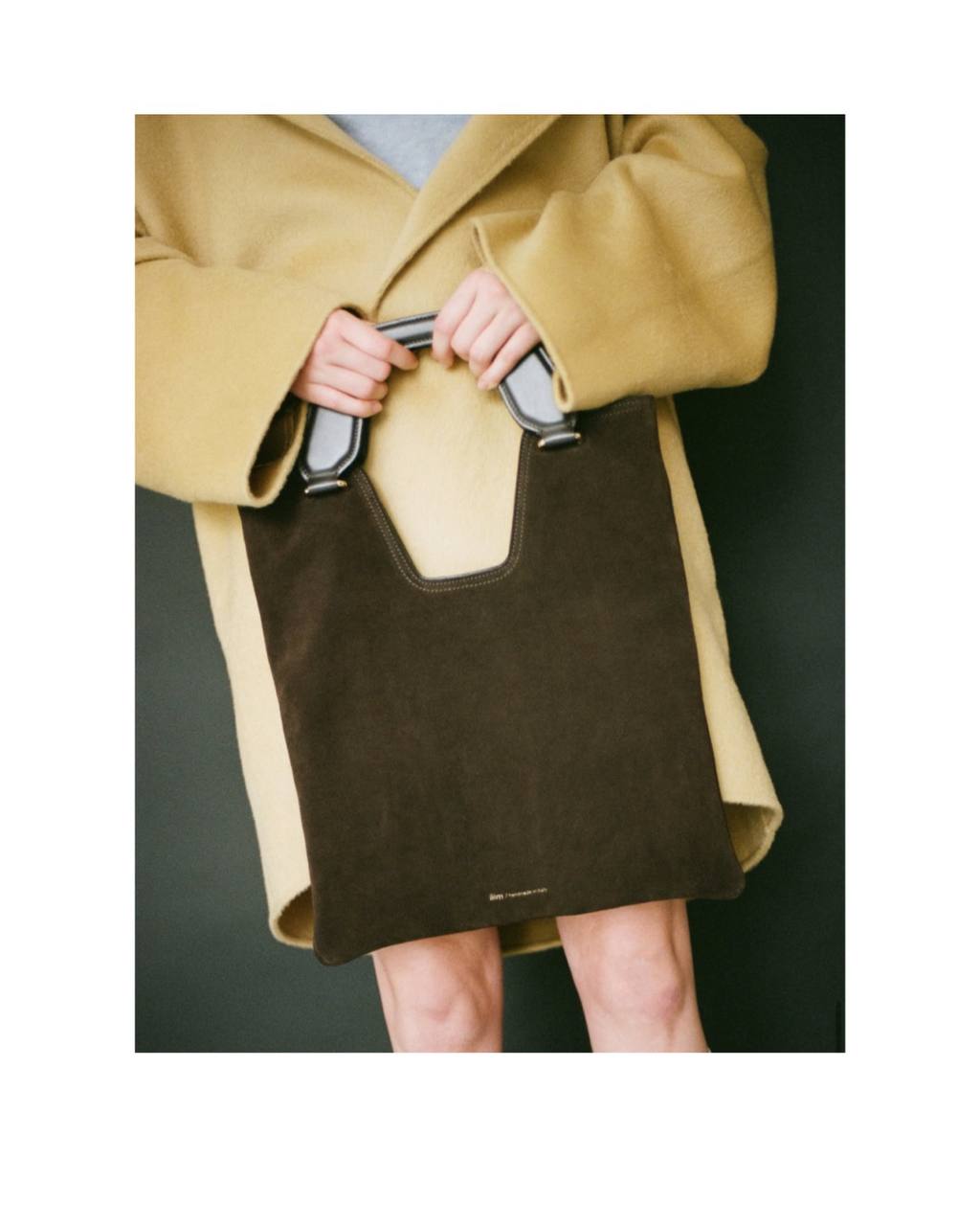 Āim Сумка-шоппер MIA из премиальной замши оттенка эспрессо