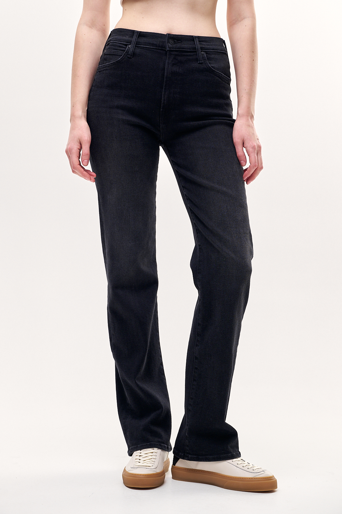 Adriano Goldschmied Джинсы Siena прямого кроя со слегка диагональным швом из премиум денима оттенка графит