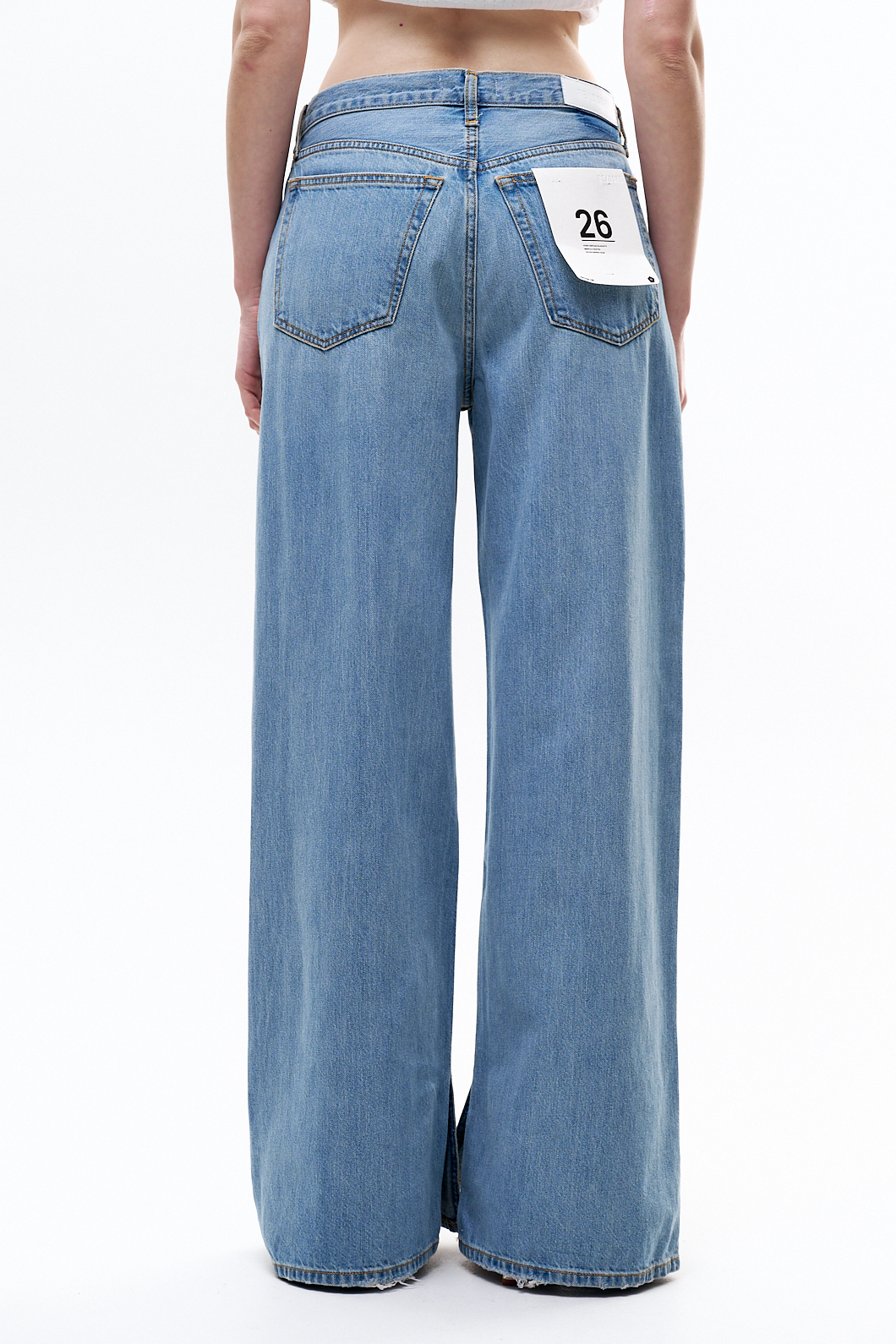 RE/DONE Джинсы Rider lose с прямой широкой штаниной из мягкого классического денима