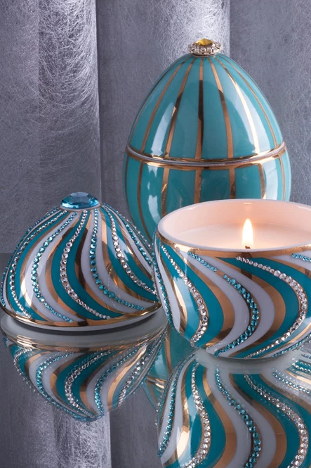 LADENAC Milano Свеча Bois de Russie Espiral Blue