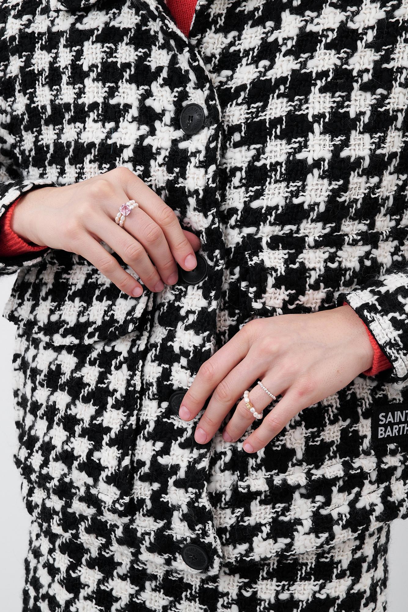 MC2 SAINT BARTH Жакет на утепленной подстежке с рисунком piede-de-poule