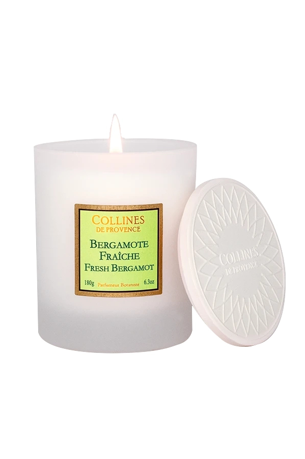COLLINES DE PROVENCE Свеча ароматическая Fresh Bergamote