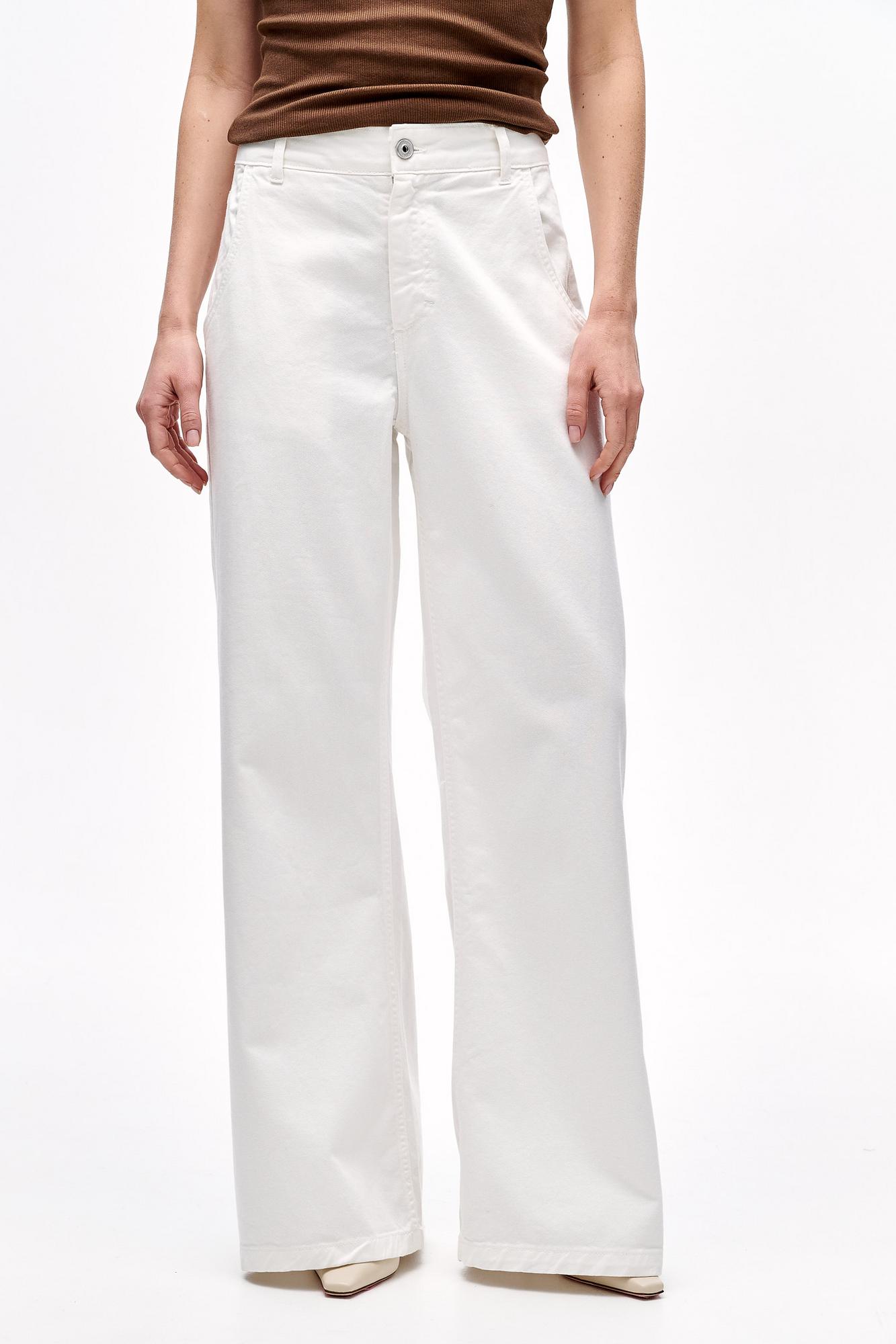 OTTOD'AME Джинсы-чино широкого кроя из облегченного летнего денима