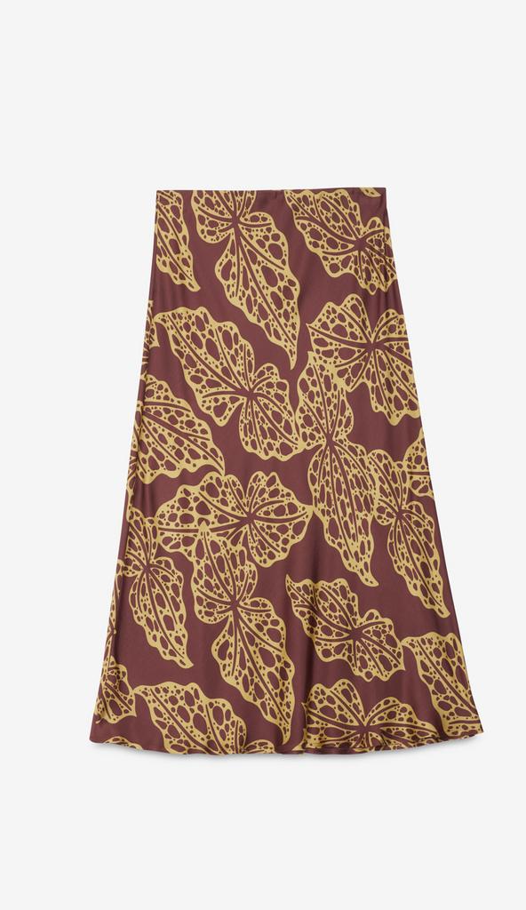 OTTOD'AME Юбка бельевого кроя из вискозы с флористическим принтом