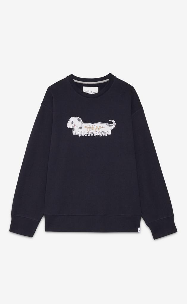 OTTOD'AME  Свитшот с круглым вырезом из легкого хлопка с принтом «Такса»