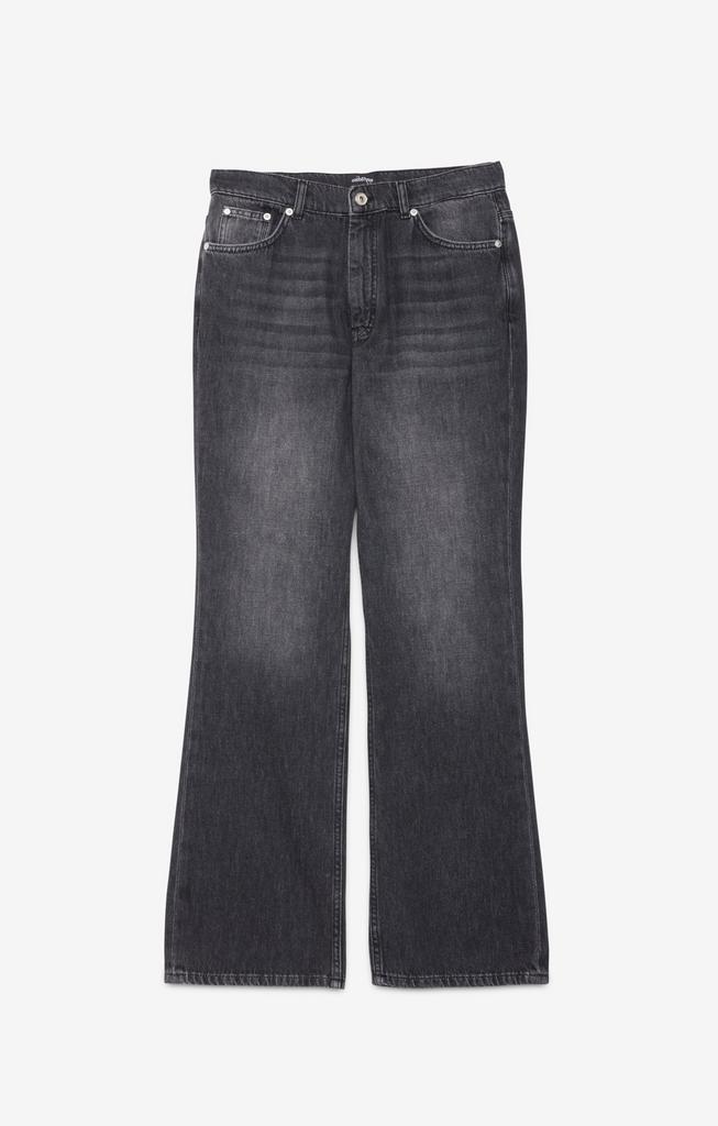 OTTOD'AME Джинсы прямого кроя из облегченного летнего денима оттенка графит