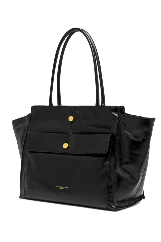 GIANNI CHIARINI Сумка CHER big из премиальной кожи с лаковым финишем