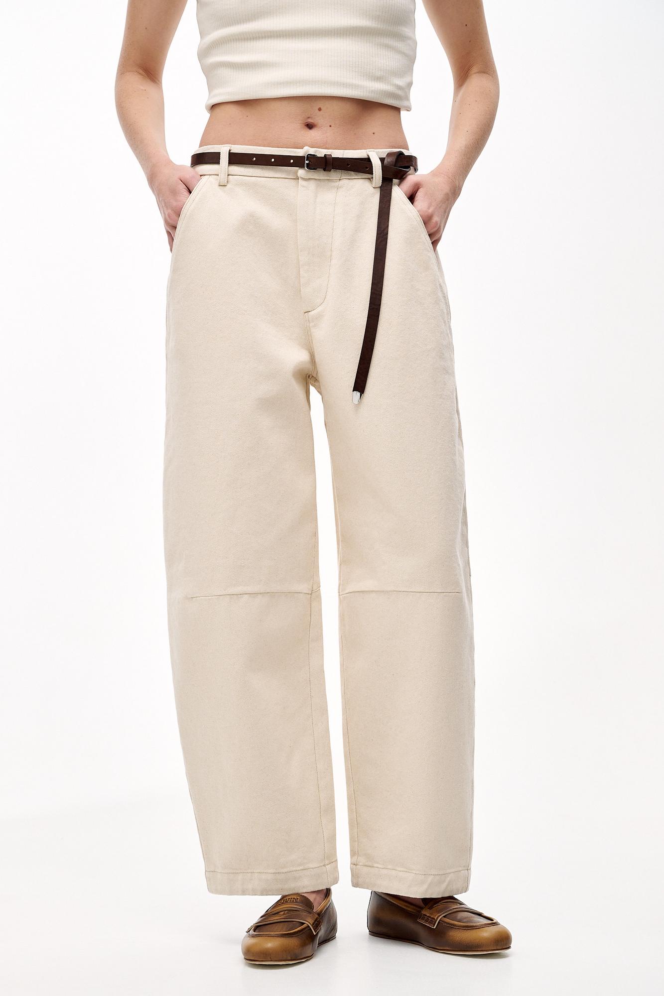 TELA Брюки COSMO из органического хлопка натурального оттенка