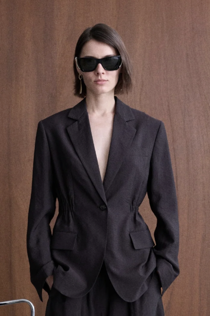 TELA Жакет NADINE на мягкой кулиске из воздушного тенселя оттенка эспрессо