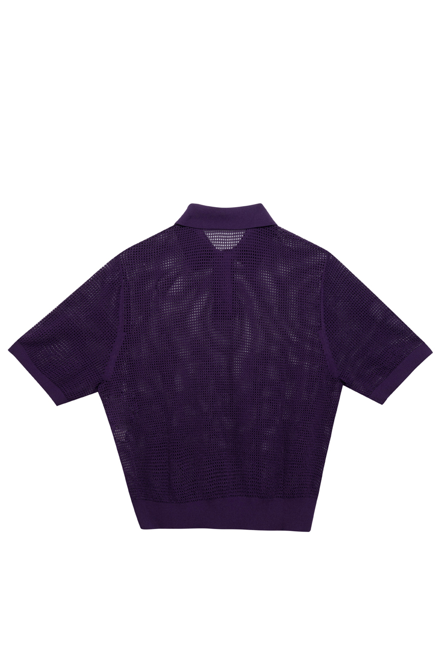 TELA Поло CIMBRA из сетчатой вискозы пурпурного оттенка