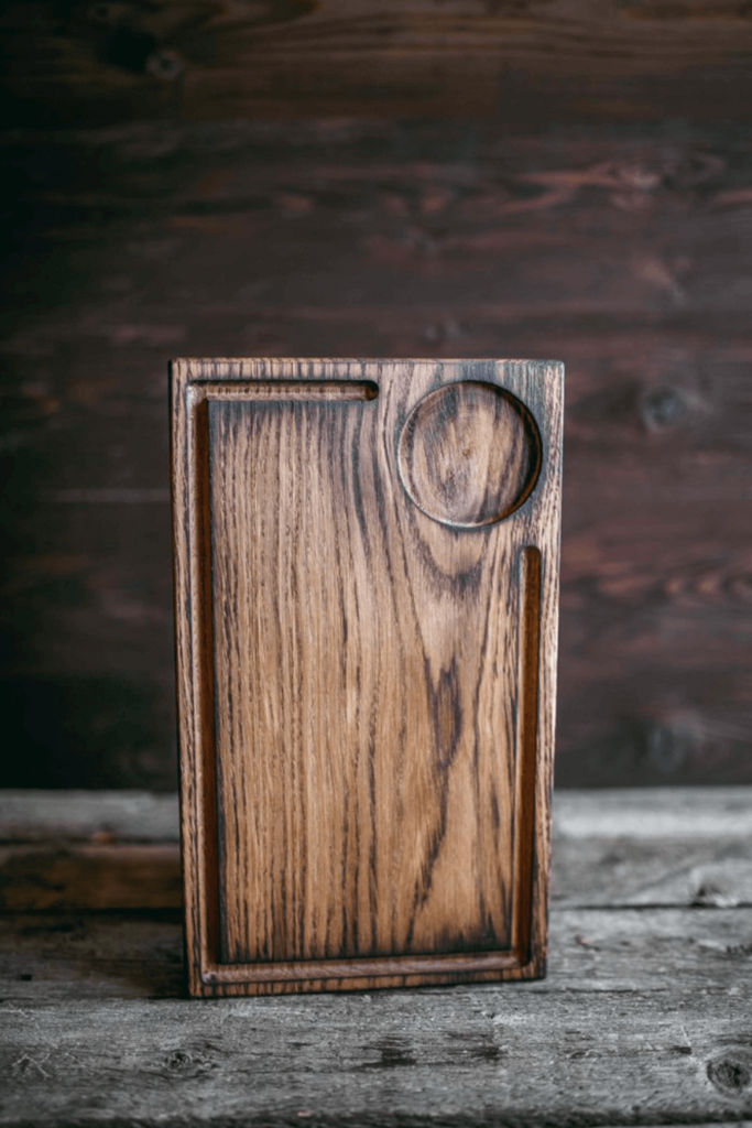 Доска для подачи дизайнерская квадратная светлая