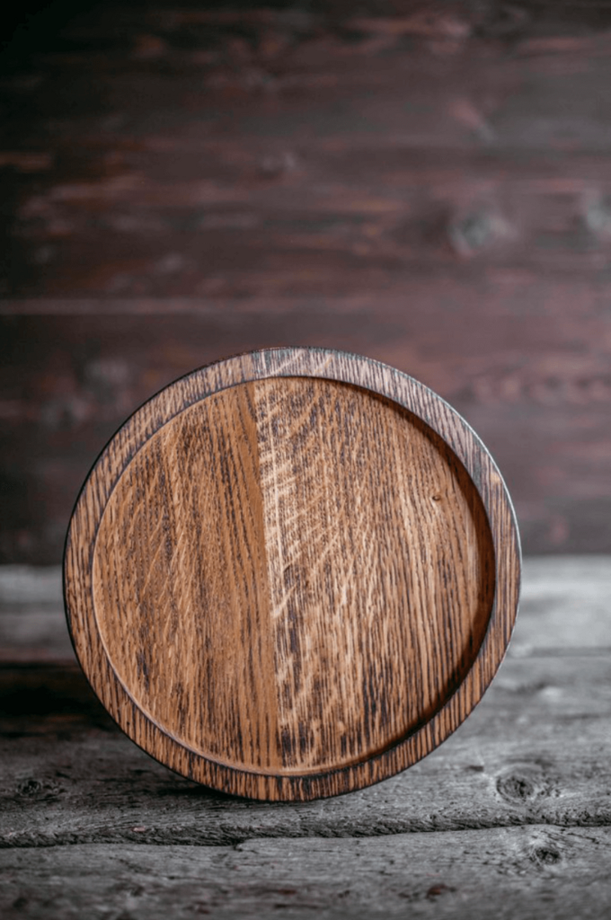 Доска для подачи круглая светлая