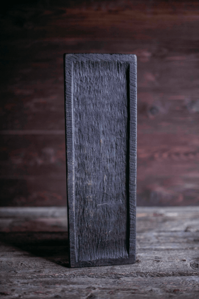 Доска для подачи прямоугольная дизайнерская black