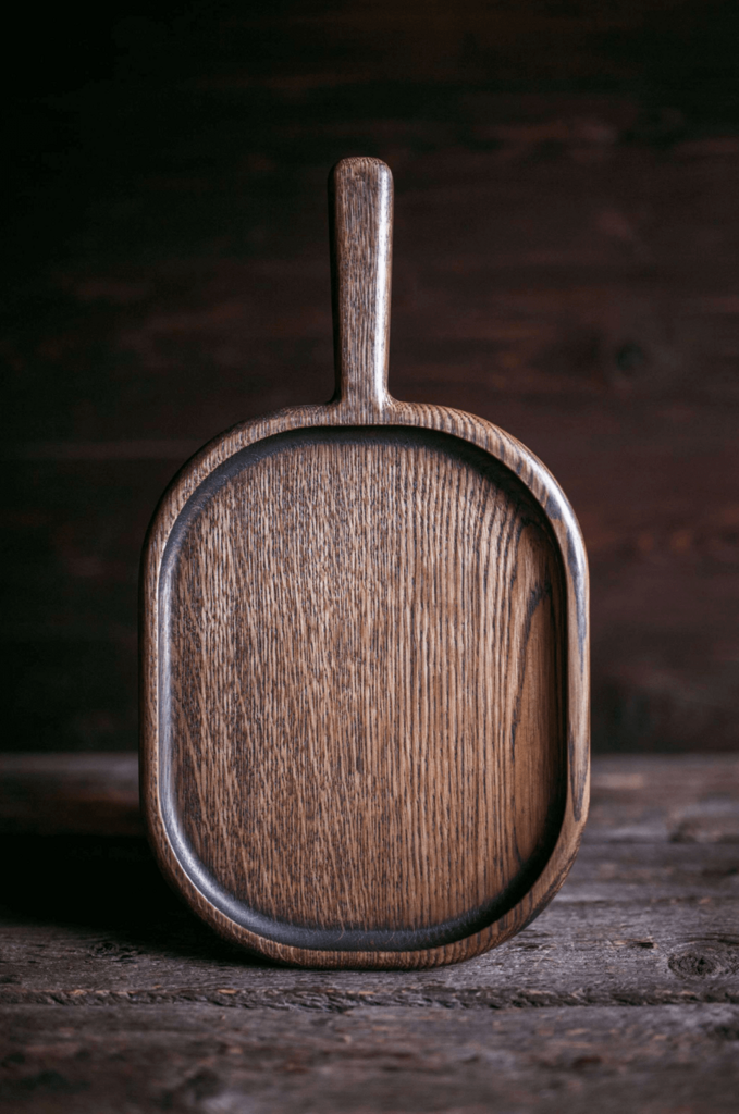 Доска для подачи овальная дуб