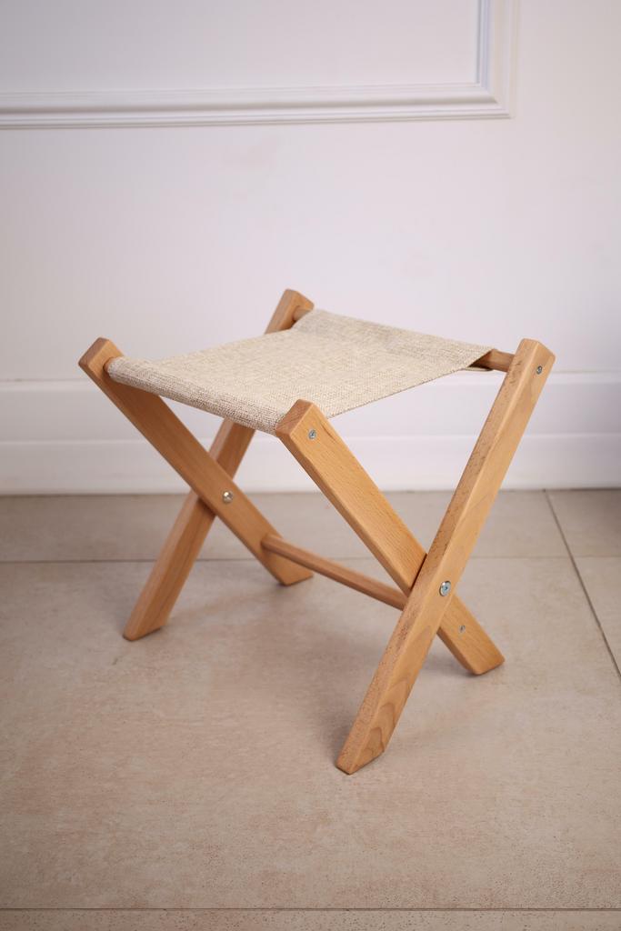 Подставка под сумку, Dikiy Les бук, бежевая рогожка 01