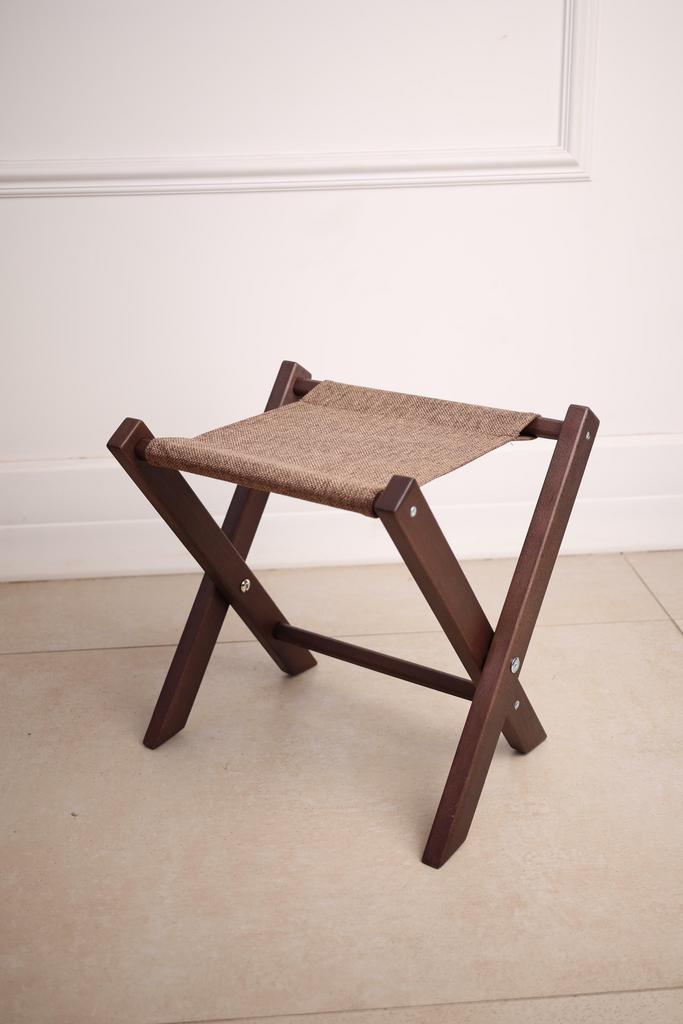 Подставка под сумку, Dikiy Les бук, цвет венге, коричневая рогожка 08