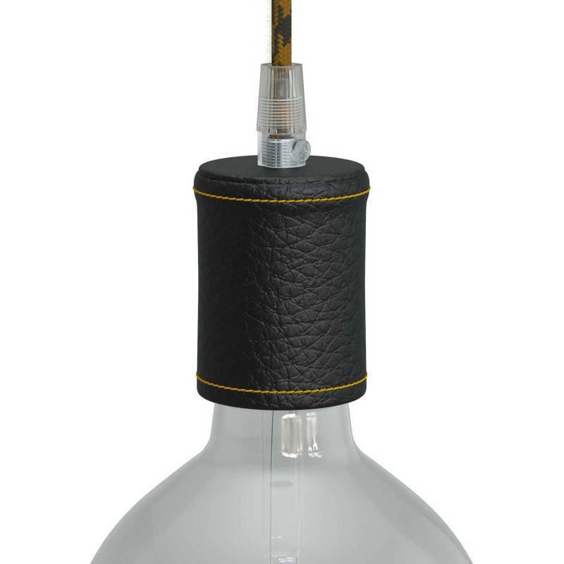 Патрон декоративный деревянный в кожаной оплетке