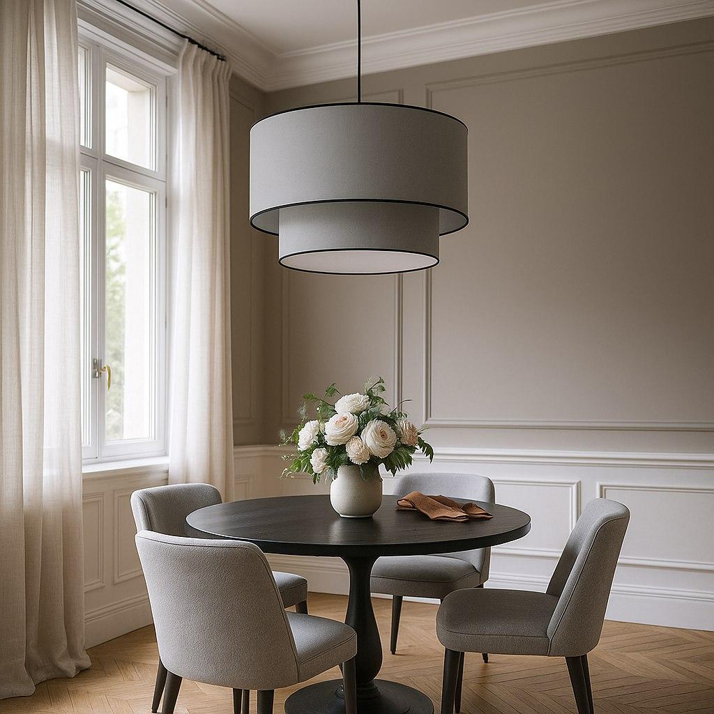 Светильник подвесной с абажурами из хлопка HL4526PLtrim