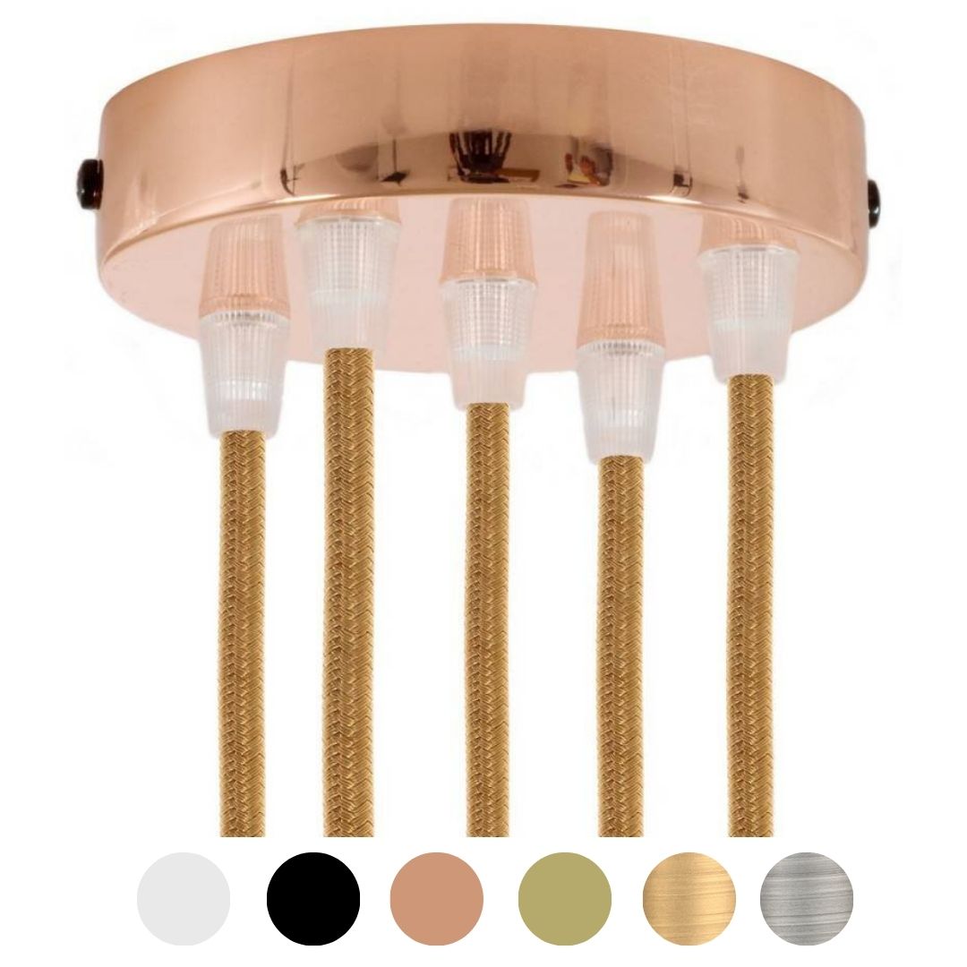 Основание потолочное  металлическое  на 5 выводов