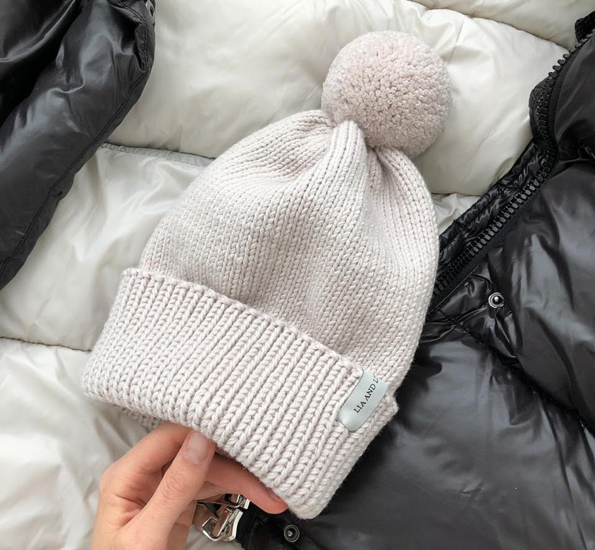 Шапка-классика с шерстяным помпоном взрослая