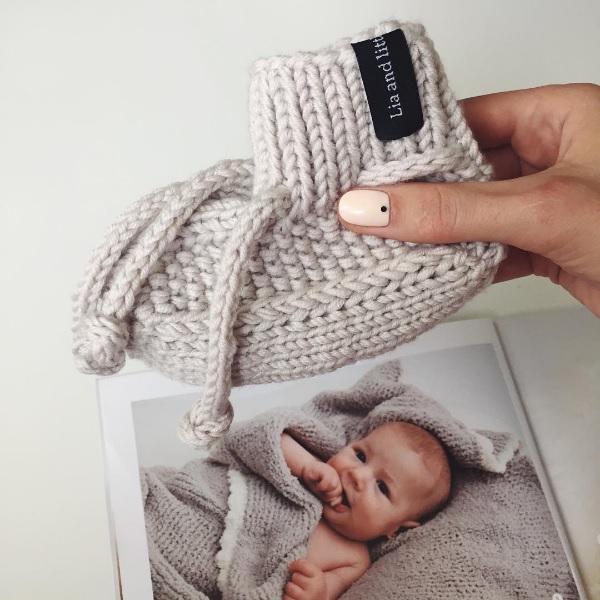 Пинетки с завязками