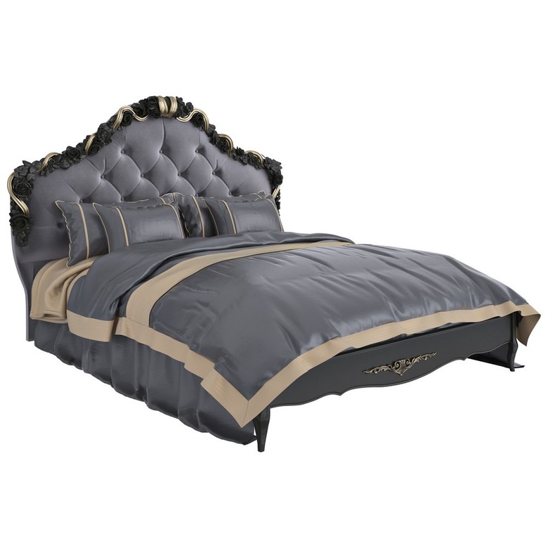 КРОВАТЬ С МЯГКИМ ИЗГОЛОВЬЕМ 160*200 R416-K03-AG-B12