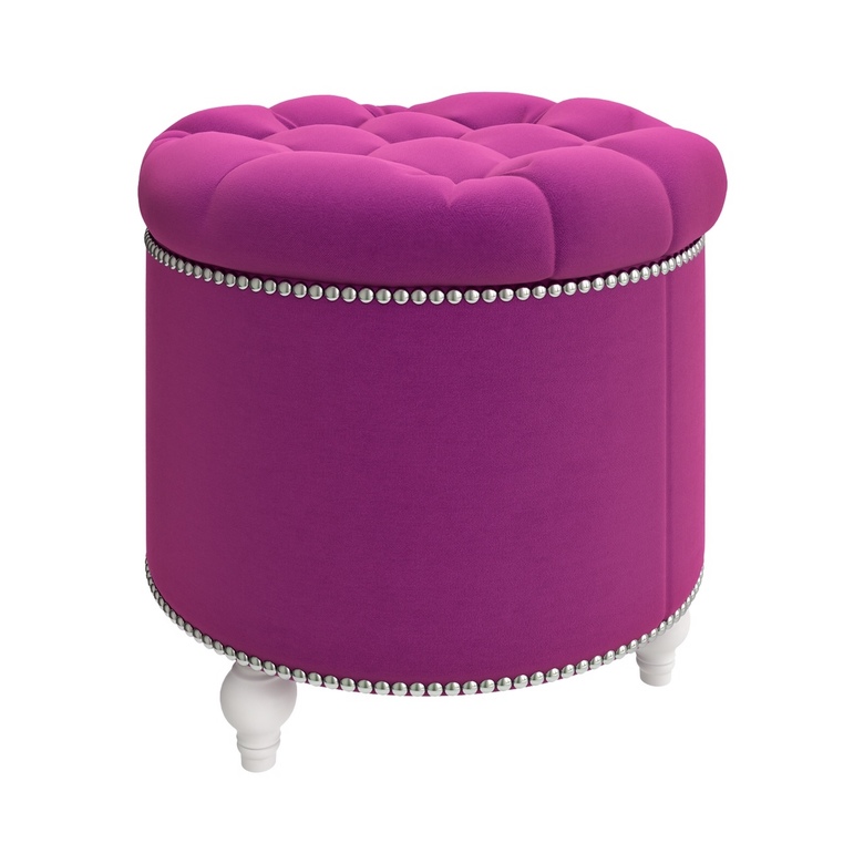 ПУФ ОТКРЫВАЮЩИЙСЯ  розовый M01-WKN-E25