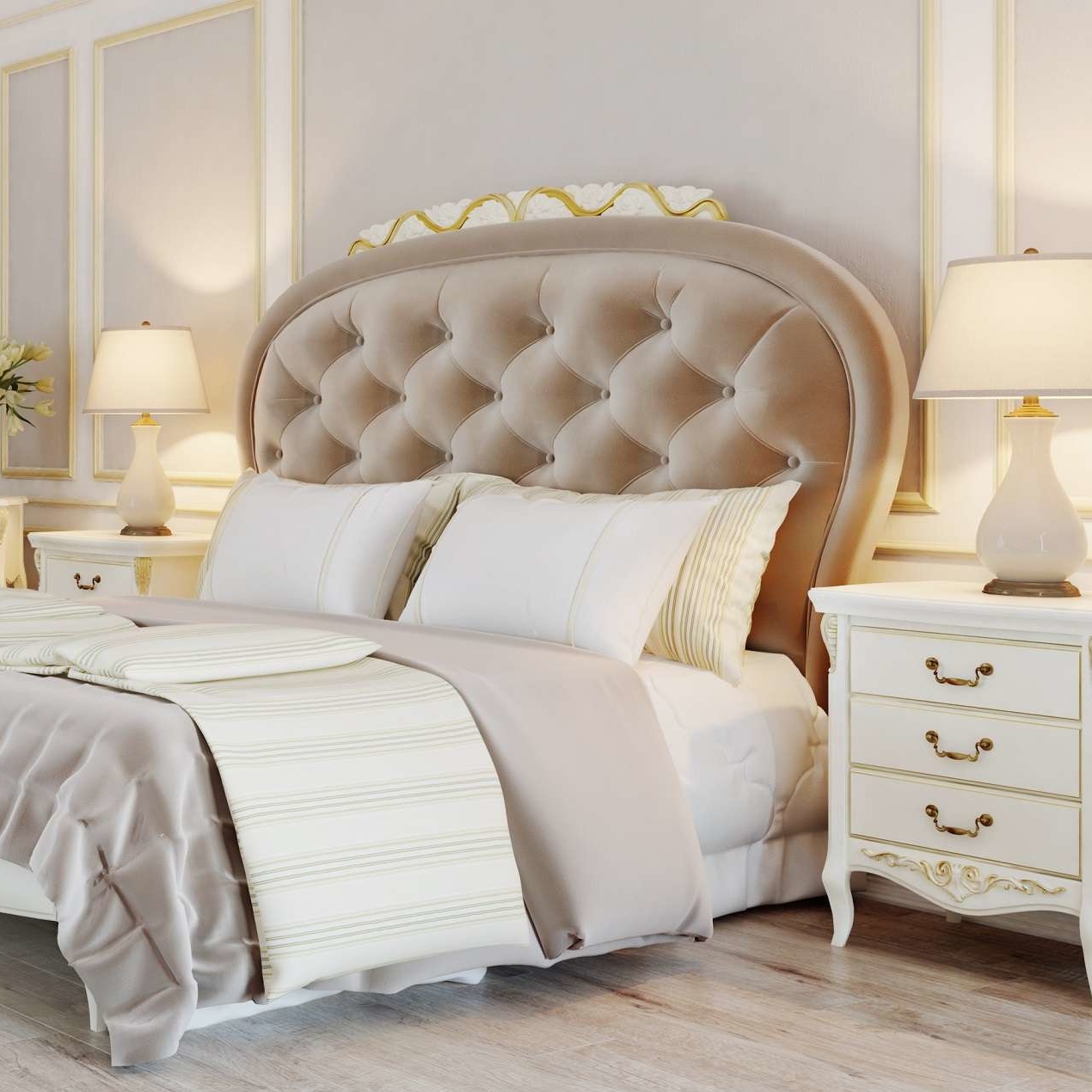 КРОВАТЬ С МЯГКИМ ИЗГОЛОВЬЕМ 160*200 S516D