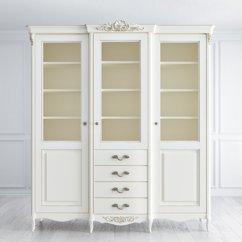 БИБЛИОТЕКА 3 ДВЕРИ С ЯЩИКАМИ APg183E-K02-G