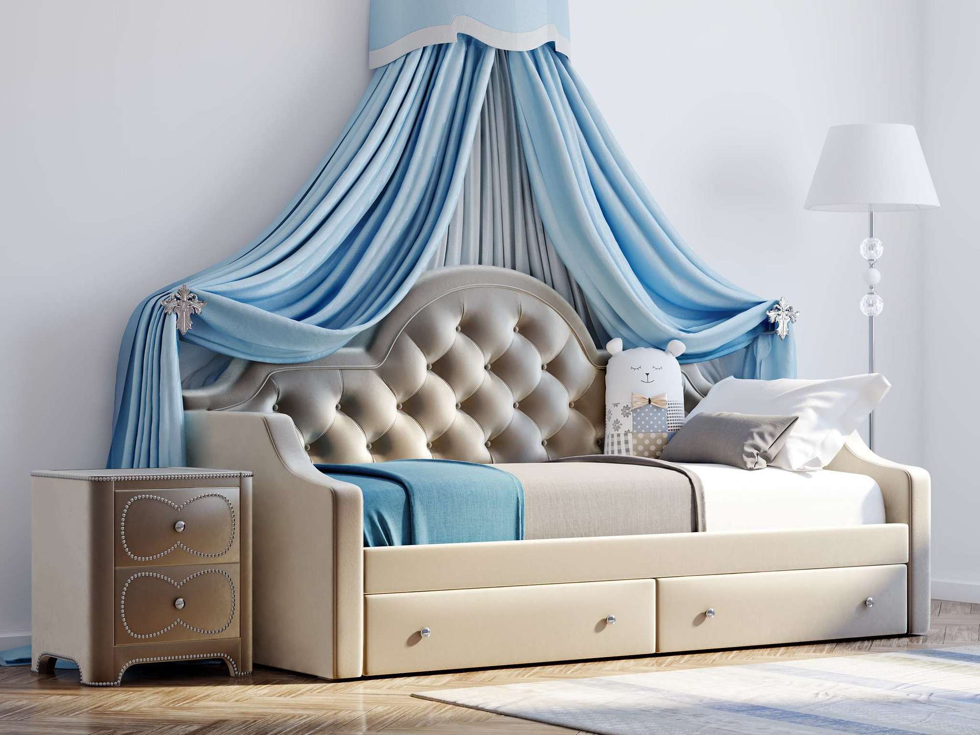 Кровать пристенная DayBed 90*200 без стежки