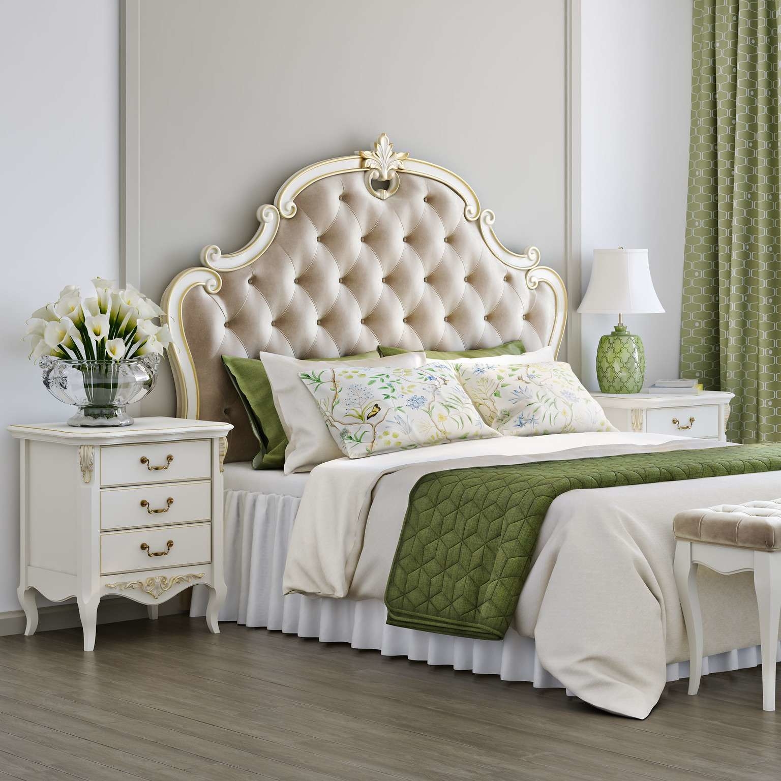 Кровать с мягким изголовьем 160*200 R536-K02-G-B01