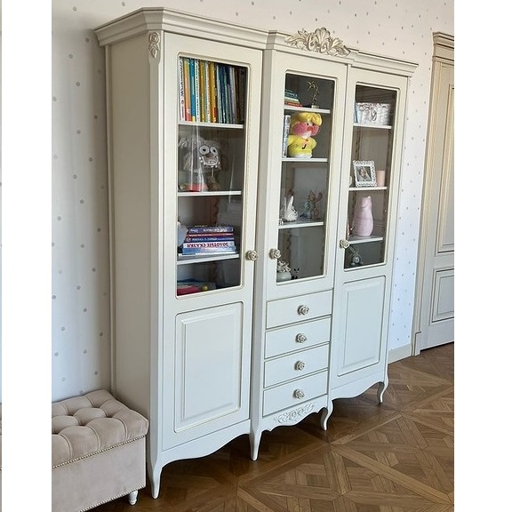 БИБЛИОТЕКА 3 ДВЕРИ С ЯЩИКАМИ APs183E-K04-S