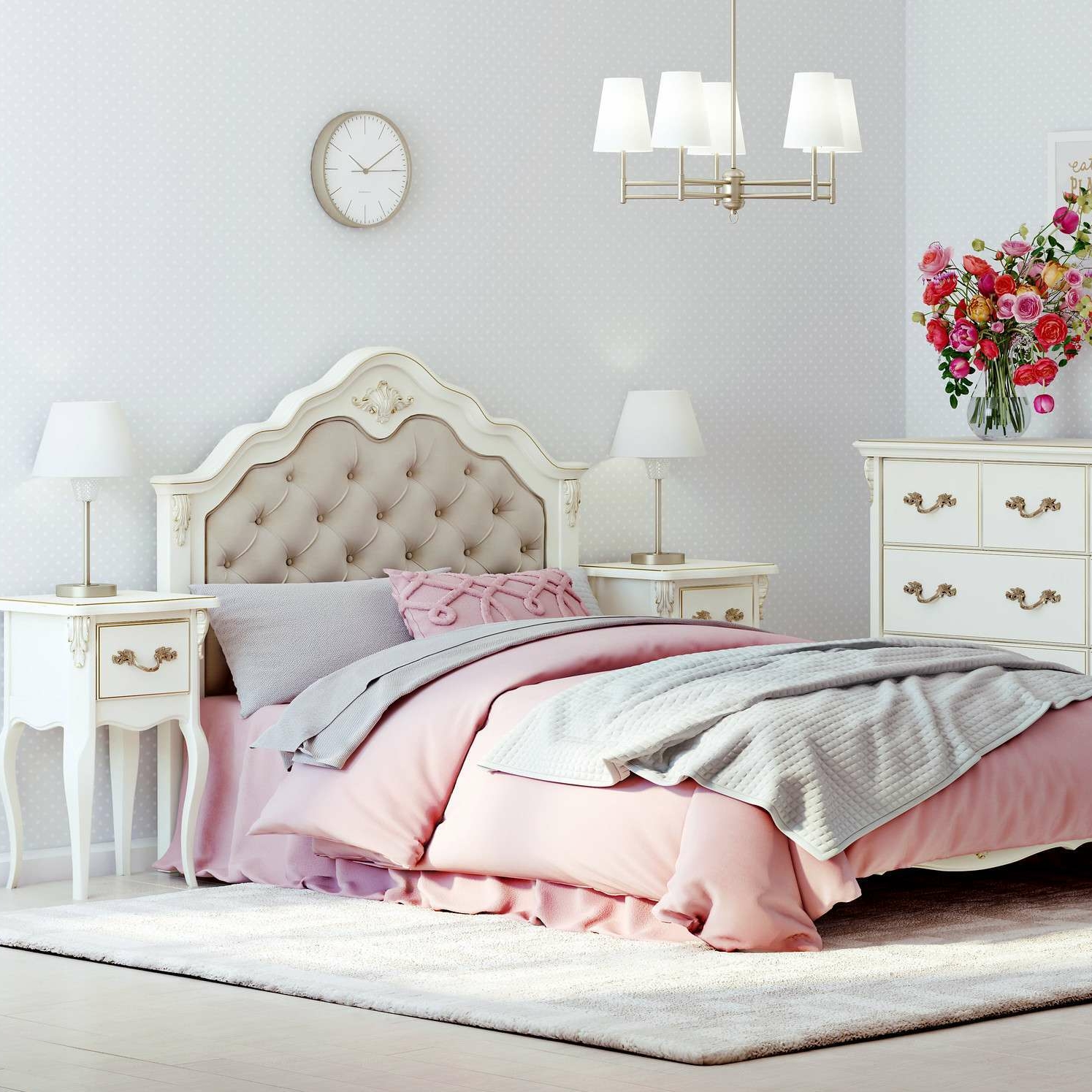 КРОВАТЬ С МЯГКИМ ИЗГОЛОВЬЕМ 140*200 A314