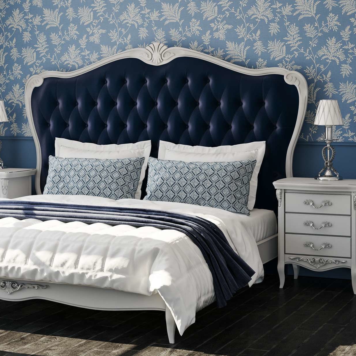 КРОВАТЬ С МЯГКИМ ИЗГОЛОВЬЕМ 160*200 A526