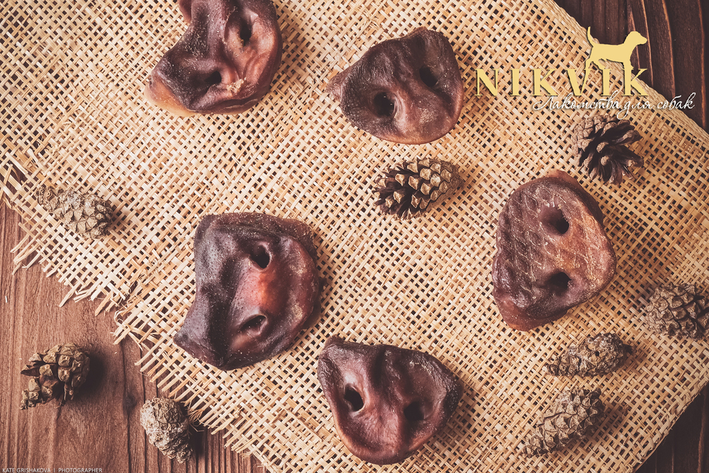 Пятачки свиные сушеные (упаковка 0,5кг и 1кг)