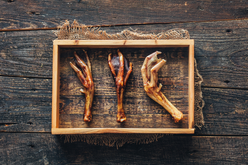 Утиные лапки сушеные (упаковка 0,5кг и 1кг)