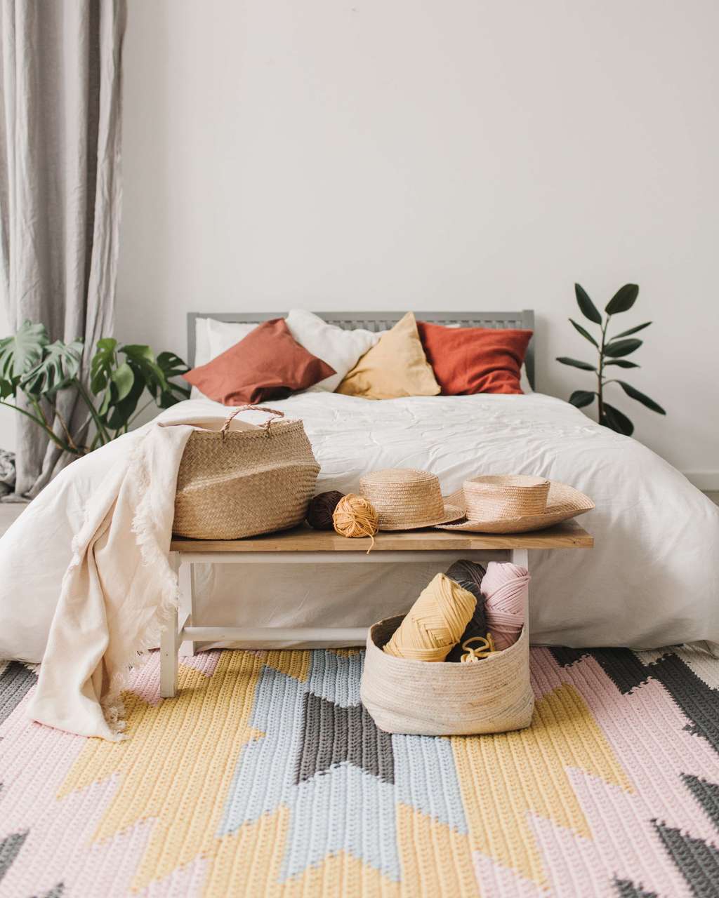 ОПИСАНИЕ ВЯЗАНИЯ КОВРА "КИЛИМ"