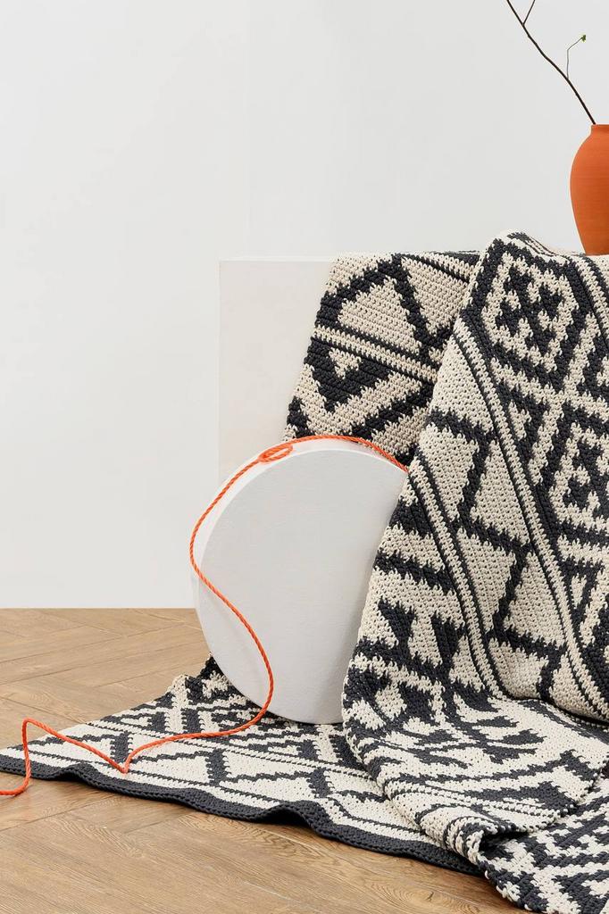 СХЕМА ВЯЗАНИЯ КОВРА "АРКТИКА" MINI