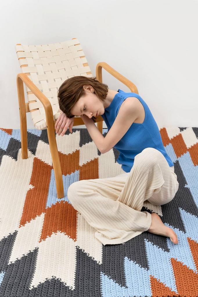 СХЕМА ВЯЗАНИЯ КОВРА "КИЛИМ" MINI