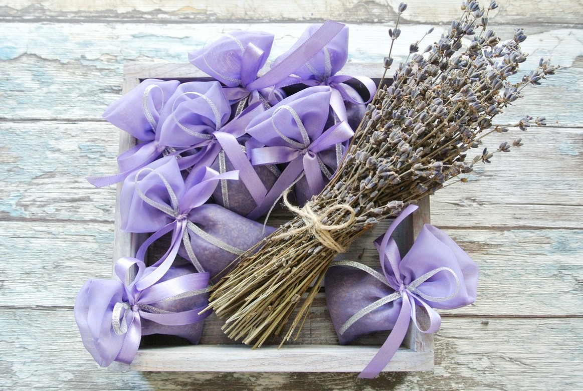 Лавандовое саше из органзы