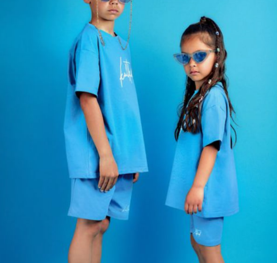 Выкройка детской футболки оверсайз, рост 92-170