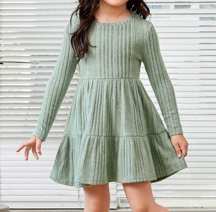 Выкройка трикотажного платья, рост 86-128