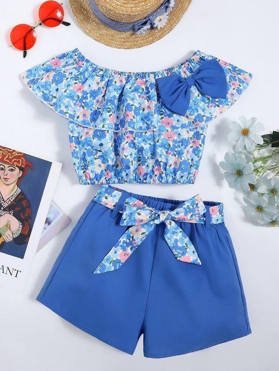 Выкройка шорт для девочек, рост 92-152