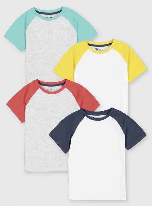 Выкройка детской футболки реглан, рост 68-170