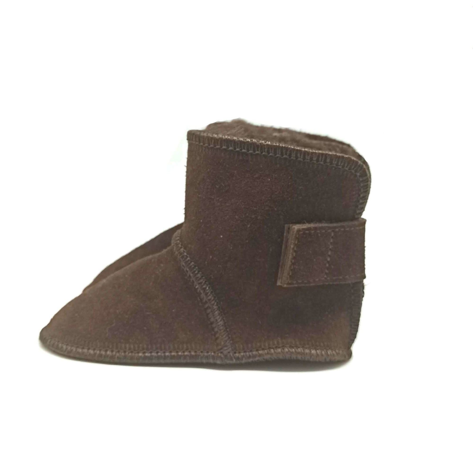 Пинетки из овчины Коричневые  (п)