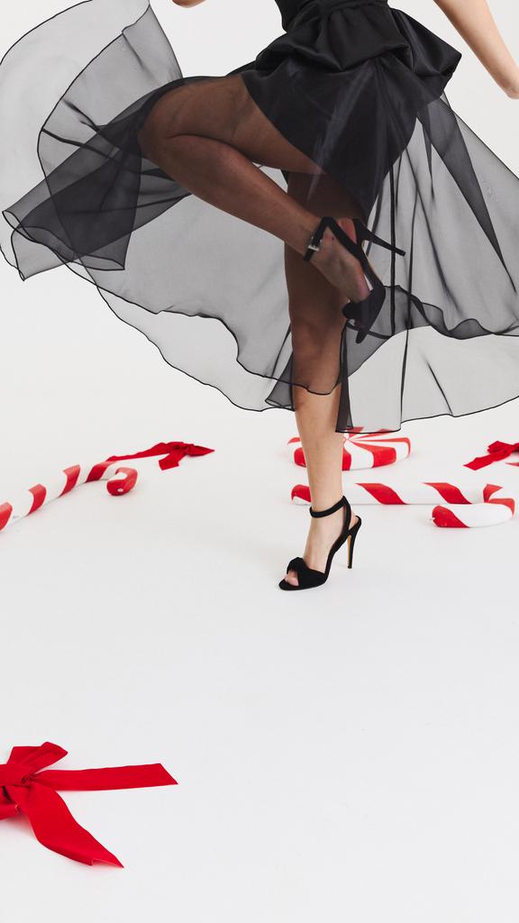 ЮБКА СОЛНЦЕ ИЗ ОРГАНЗЫ ( ЧЕРНАЯ )